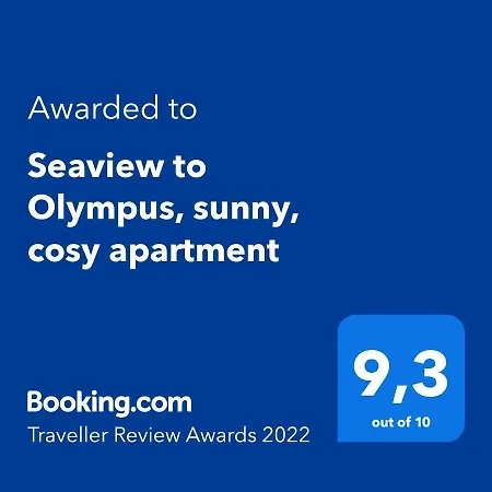 Seaview To Olympus, Sunny, Cosy *