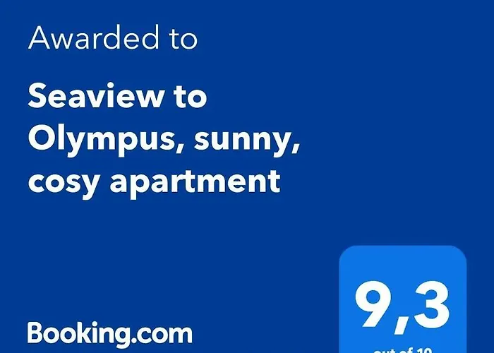 Seaview To Olympus, Sunny, Cosy *