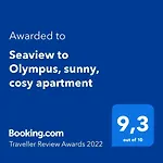 Seaview To Olympus, Sunny, Cosy *